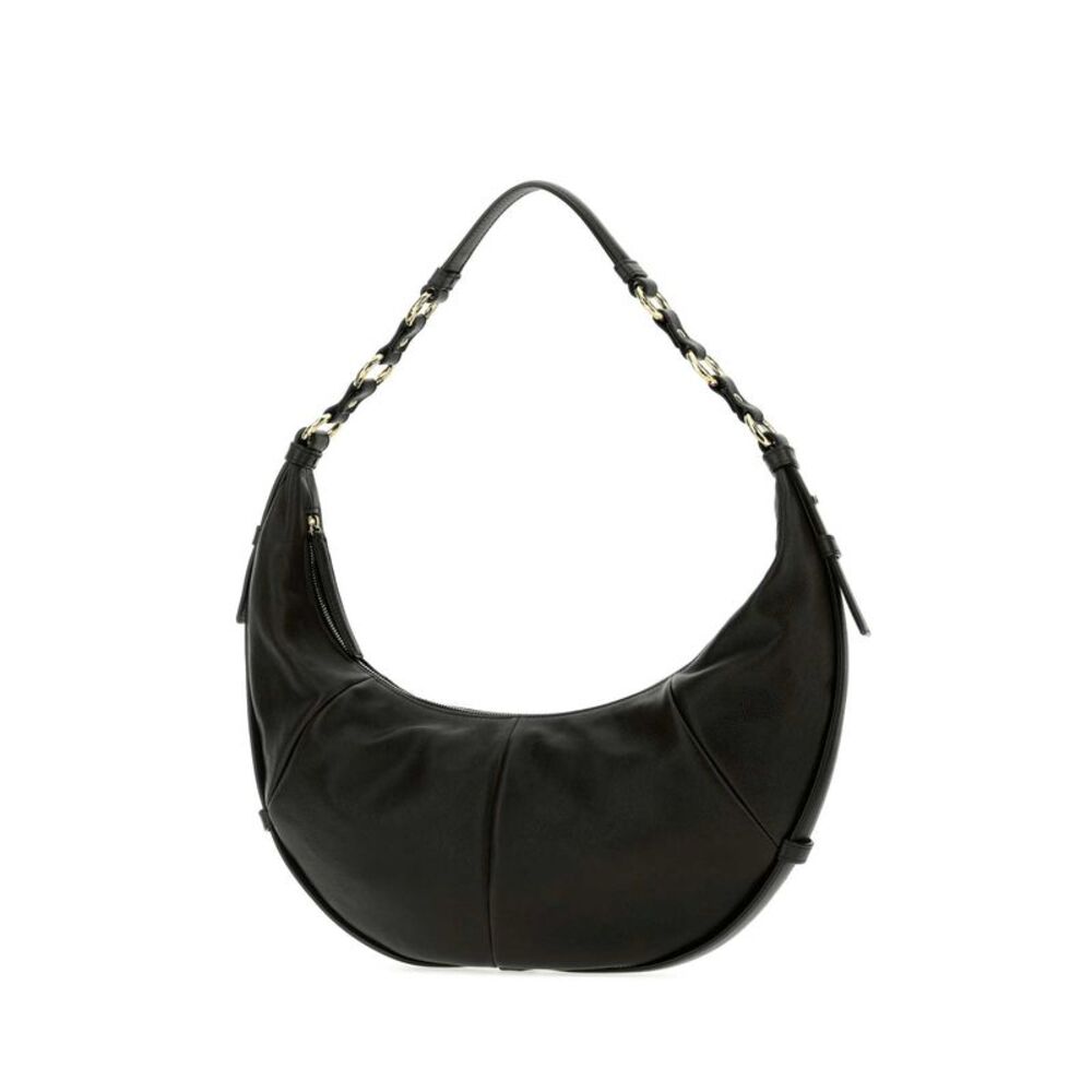Saint Laurent Women Black Leather Saharienne Shopping Bag - Picture 2 of 2